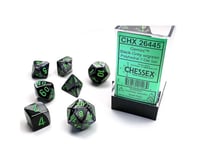 Chessex /  Pacific Games 7PC DICE SET GEMINI5 BLACK-GRAY