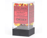 Chessex /  Pacific Games 12 16MM D6 DICE GEMINI5 RED-YELLOW