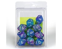 Chessex /  Pacific Games D10 DICESET FESTIVE WATERLILY WHITE
