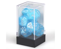Chessex /  Pacific Games 7Pc Dice Set Cube Glow In Dark Sky