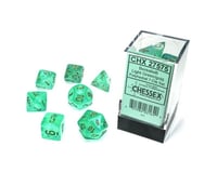 Chessex /  Pacific Games 7PC DICE SET LUMINARY LT GREEN