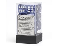 Chessex /  Pacific Games 12 16Mm D6 Dice Cube Nebula Black