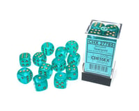 Chessex /  Pacific Games D6 16MM DICE LUMINARY TEAL