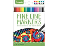 Crayola Llc Crayola 58-7713 Fineline Markers 12 Vibrant Colors with Fine Tips