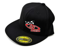DE Racing Logo "Flatbill" FlexFit Cap (Black) (L/XL)