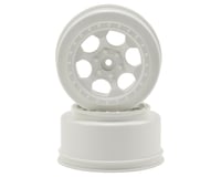 DE Racing Trinidad Short Course Wheels w/3mm Offset (White) (2) (SC5M)