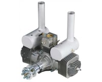 DLE-170 170cc Twin Gas Engine with Electronic Ignition and Mufflers