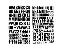 Darice 1219-30 220-Piece Glitter Alphabet Sticker, Upper and Lower Case Letters, Black