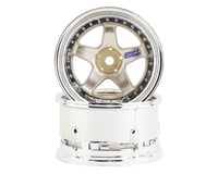 DS Racing Drift Element 5 Spoke Drift Wheels (Gold & Chrome) (2)