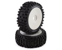 DuraTrax SpeedTreads Trigger Pre-Mounted 1/8 Buggy Tires (White) (2)
