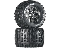 DuraTrax Lockup MT 3.8" Mounted Truck Tires (Chrome) (2) (1/2 Offset)