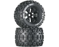 DuraTrax Six Pack MT 3.8" Pre-Mounted Truck Tires (Black) (2) (1/2 Offset)