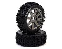DuraTrax Lockup 1/8 Mounted Buggy Tires (Chrome) (2)
