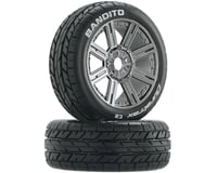 DuraTrax Bandito 1/8 Mounted Buggy Tires (Chrome) (2) (C2)
