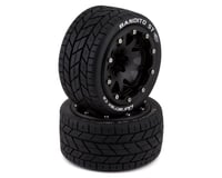DuraTrax Bandito ST Belted 2.8" Mounted Truck Tires (Black) (2) (.5 Offset)