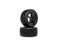 DuraTrax THRUSH 1/8 On-Road Pre-Mounted Truggy Tire (Black) (2) (C2)