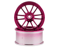 Mikuni Ultimate GL 6-Split Spoke Drift Wheels (Plated Pink) (2)