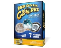 Discover with Dr. Cool Geode Explorer Science Kit – Crack Open 7 Amazing Rocks and Find Crystals!