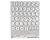 Firebrand RC Numb3Rs 2 Liberty Decal Set (White w/Black Outlines)