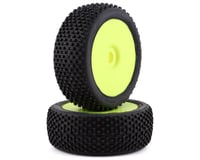 GRP Tyres Atomic Pre-Mounted 1/8 Buggy Tires (2) (Yellow)