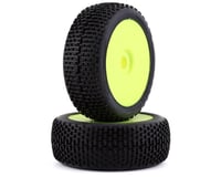 GRP Tyres Easy Pre-Mounted 1/8 Buggy Tires (2) (Yellow)