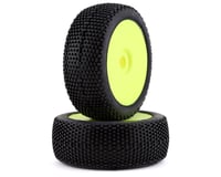 GRP Plus Pre-Mounted 1/8 Buggy Tires (2) (Yellow)