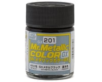 Gunze-Sangyo GX201 Metallic Black Acrylic Paint (18ml)