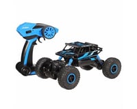 HK TEC 1:18 2.4Ghz High Speed Rock Crawler 4WD Drive Off Road Remote Control Climbing Truck. Toy Grade. Blue