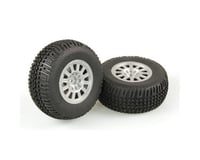 Helion Tires, Mounted, Silver Wheel, Pair (Dominus SC)