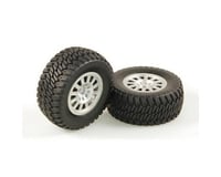 Helion Tires, AT2, Mounted, Silver Wheel, Pair (Dominus SC)