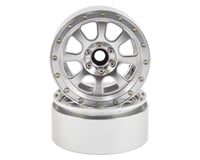 Helion Rock Rider Aluminum 2.2 Beadlock Wheel (Silver) (2)
