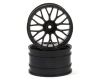 HPI 12mm Hex 57x35mm Super Nitro Mesh Wheels (Black) (2)