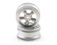 HPI 12mm Hex 26mm Vintage 5-Spoke Wheel (2) (0mm Offset) (Matte Chrome)