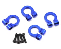 Hot Racing 1/10 Aluminum Tow Shackle D-Rings (Blue) (4)
