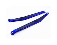 Hot Racing Axial Yeti Aluminum Rear Upper Suspension Link Set (Blue) (2)