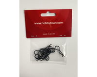 HobbyTown Accessories 1/10 Body Clips (Black)(10)