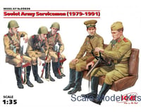 ICM 1/35 Soviet Army Servicemen 1979-91 5Pc
