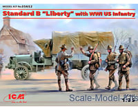 ICM 1/35 Std B Liberty W/Wwi Us Infantry