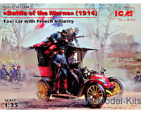 ICM 1/35 Taxi Car W/French Infantry Battle O