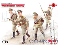ICM 1/35 Wwi Russian Infantry 4Pc