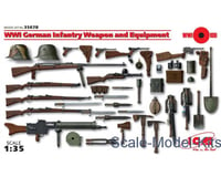 ICM 1/35 Wwi German Inf Weapons/Equipment