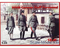 ICM 1/35 Wwii German Staff Personnel 4Pc