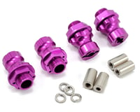 Team Integy 17mm Aluminum Hex Wheel Hub Set (Purple) (4) (+12mm Offset)