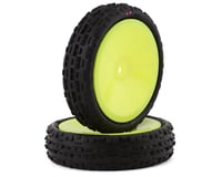 JConcepts Swaggers 2.2" Pre-Mounted 2WD Front Buggy Carpet Tires (Yellow) (2)