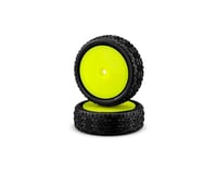 JConcepts Swagger 2.2" Mounted 4WD Front Buggy Carpet Tires (Yellow) (2)