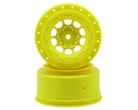 JConcepts 12mm Hex Hazard Short Course Wheels w/3mm Offset (Yellow) (2) (SC5M)