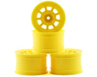 JConcepts 9 Shot 2.2 Dirt Oval Rear Wheels (Yellow) (4) (B6.1/XB2/RB7/YZ2)