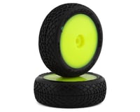 JConcepts Mini-B Ellipse Pre-Mounted Front Tires (Yellow) (2)