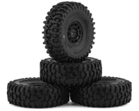JConcepts Tusk 1.0" Pre-Mounted Tires w/Hazard Wheel (Black) (4)