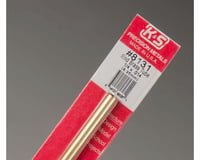 K&S Engineering Round Brass Tube 1/4", Carded